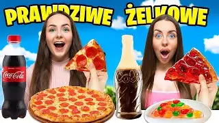ŻELKOWE vs PRAWDZIWE JEDZENIE! PRZEZ 24H