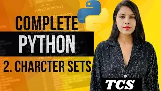Python Programming for Beginners 🐍| [Learn Coding] | Python Character Sets| Complete Python #python