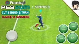 CUT BEHIND & TURN SKILL TUTORIAL PES 2021 MOBILE