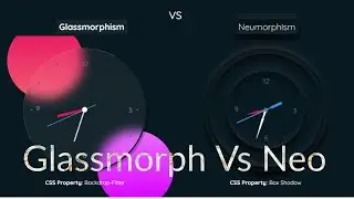 Glass morph Vs Neomorph Design | Glass morphism: the latest design trend