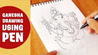 Ganesha Pen Drawing