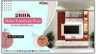 2bhk Home Interior Design | Interior Design Ideas | 2 bhk home tour Nashik | Best kitchenette