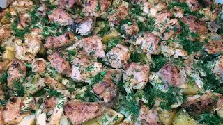 ПРОСТО и ЛЕГКО! СВИНИНА с картофелем в духовке. Мясо с КАРТОШКОЙ в духовке.