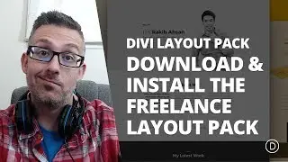 Download & Install the Free Divi Freelance Layout Pack