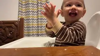 Baby Claps with Daddy for the First Time