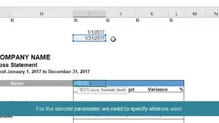 Create dynamic columns in Excel using Jet Reports.