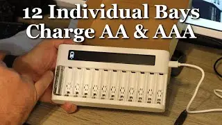 EBL 12 Bay AA & AAA Battery Charger