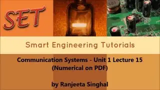 Communication Systems - Unit 1 Lecture 15 (Numerical on PDF)