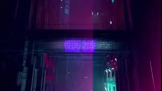 Cyberpunk City Loop Audio Visualizer (Create Music Visualizer Online With VidsBeats.)