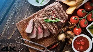 COOKING. CUTTING PRODUCTS. RELAX. DISH.\ ПРИГОТОВЛЕНИЕ ЕДЫ. НАРЕЗКА ПРОДУКТОВ. РЕЛАКС. БЛЮДО. 4K UHD