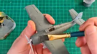 Brush Painting Airfix 1:72 Scale F4F-4 Wildcat / preshading without airbrush?