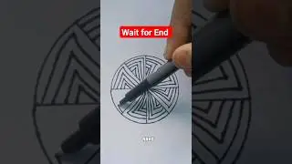 Easy optical illusion drawing 😍 #shorts #trending #shortsfeed
