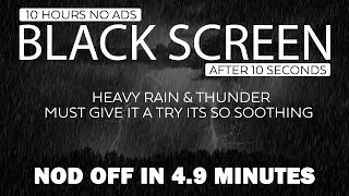 Nod off in Under 5 Minutes with Heavy Rainstorm and Thunder at Night   Rain Sounds for Sleeping