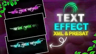 Alight Motion Text XML File | New Text Effect XML File And Alight Link | AM Viral Text XML File