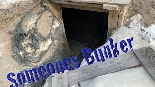 Abandoned Bunker and Work Camp In the Backcountry Winter Camping