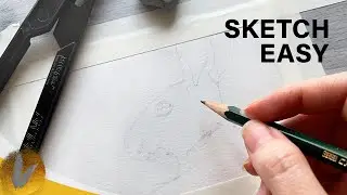 How To Sketch Animals For Beginners | Using A Proportional Divider