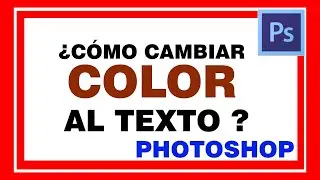 Change text color in Photoshop. Change the color of letters in Photoshop.