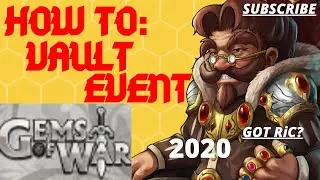 How to play the Vault Event | Gems of War Vault Event Guide | GET CEDRIC! Do as I say not as I dew
