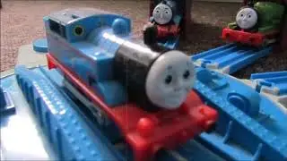 Racers on the Rails | Engines at Tidmouth Sheds Scene Remake