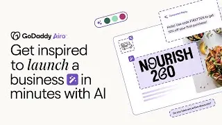 AI and GoDaddy Airo™ make it easy to take those first steps to launch a business