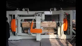 Peeling machine: Okoume face veneer spindle peeling machine, Okoume veneer producing process