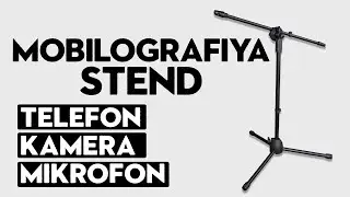 Mobilografiya uchun stend ||  kamera, mikrofon va telefon uchun stend foydali qurilma 2024