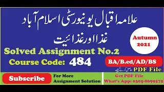 484 solved assignment no 2 autumn 2021 || aiou 484 assignment 2 solution autumn 2021