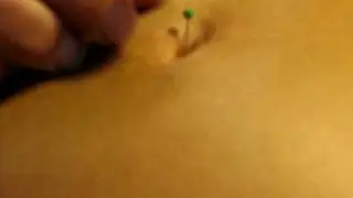pin in belly button