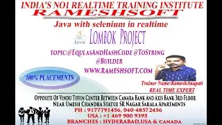 RAMESHSOFT||LOMBOK PROJECT||@EQUALSANDHASHCODE ,@TOSTRING AND @BUILDER