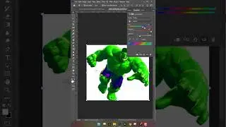 How to convert green hulk into red in photoshop 2025