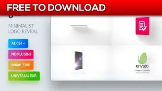 Minimalist Logo Reveal | After Effects Template | Free Download