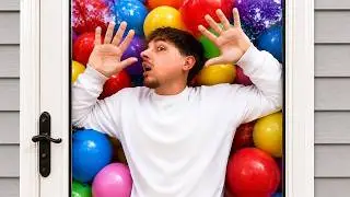 Filling My Moms House With Balloons!