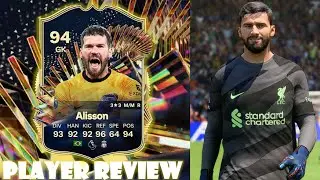 CLASS GK!🧤 94 TOTS Alisson Player review - EA FC 24