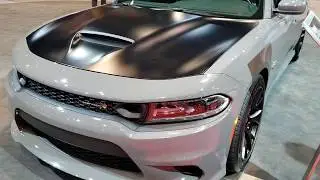 2019 DODGE CHARGER SCAT PACK WALK AROUND REVIEW STING GRAY 2019 CHICAGO AUTO SHOW