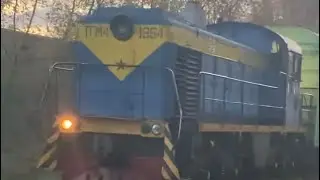 ТГМ4 1954 на переезде