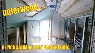 Der Trockenbauer unterwegs in Neustadt an der Weinstraße. Badezimmer Umbau Dachgeschoss Drywall DIY