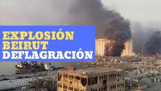 EXPLOSIÓN en el puerto de BEIRUT, LIBANO | ALMACÉN DE EXPLOSIVOS provoca una enorme onda expansiva.