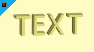 Create 3D Text in Illustrator | 3D Text | Stylish Text | Color Text | Adobe Illustrator CC