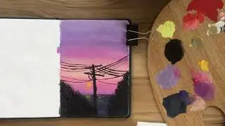 Gouache Painting for Beginners / Yeni Başlayanlar için Guaj Boya Çalışması ☁️