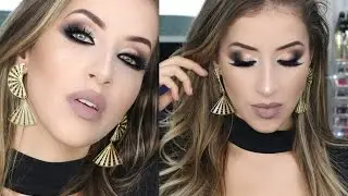 Gold Glitter SEMI Cut Crease Makeup Tutorial | Makeup By Emilly