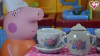Свинка Пеппа на русском. Мультик с игрушками. Свинка Пеппа. Сильная вьюга