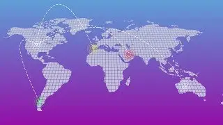 World Map Motion Effect - Adobe After Effects