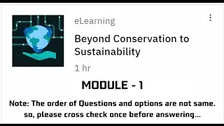 Module - 1 The conservation problem||Beyond Conservation to Sustainability|| #ibm #naanmudhalvan