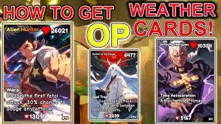How To Get OP WEATHER Cards In Anime Card Battle | ROBLOX
