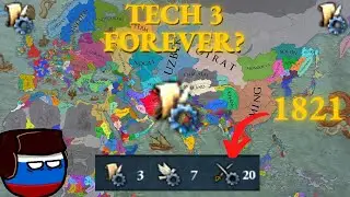 EU4 But Everyone is STUCK AT ADMIN TECH 3 - AI Only Timelapse