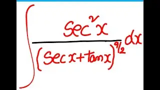 IIT JEE 2012 - Integral of   Sec^2 x / (Sec x + tan x )^(9/2)