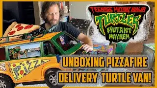 Unboxing the Pizza Fire Delivery Van - Mutant Mayhem (TMNT 2023 Turtle Van)