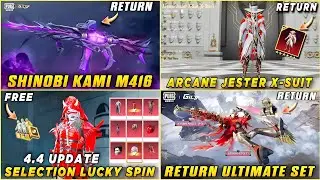 🔴 SHINOBI KAMI M416 RETURNS 😍 NEXT RETURNING X-SUIT 🔥 SELECTION LUCKY SPIN ✅ SOULBANE DP 28 RETURN 🤯