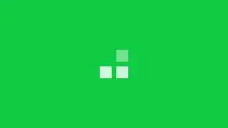 Squares Loading Animation | Green screen