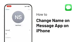 How To Change Someone's Name In Messages on iPhone!